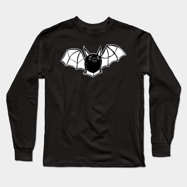 Halloween cute bat Long Sleeve T-Shirt by Chill Studio